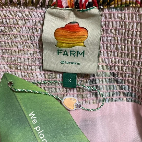 NWT FARM Rio Into The Jungle Dress Size S - Picture 11 of 12